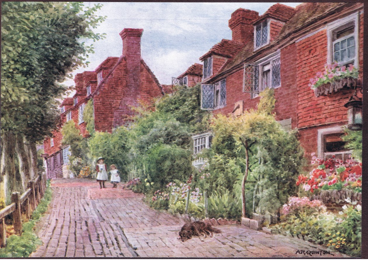 The Walks, Groombridge, Kent, z książki The Cottages and the Village Life of Rural England wydanej przez Dent & Sons Limited, 1912 autorstwa Alfred Robert Quinton