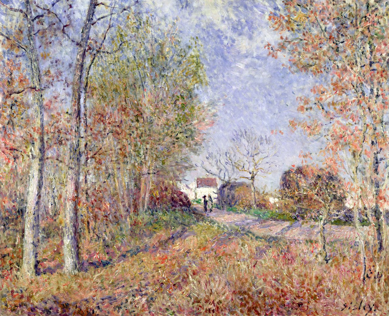 Zakątek lasu w Sablons, 1883 autorstwa Alfred Sisley