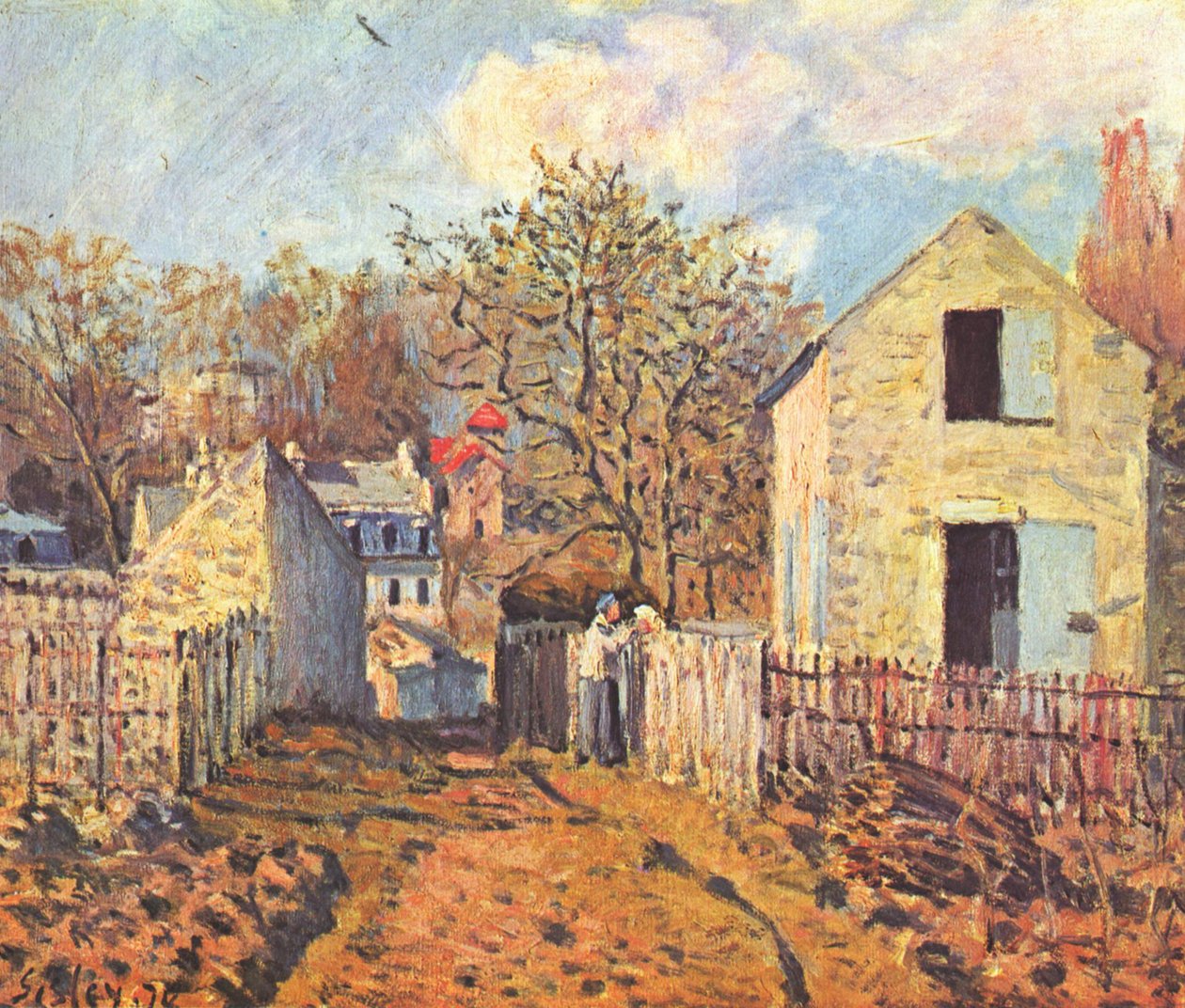 Wioska Voisins autorstwa Alfred Sisley