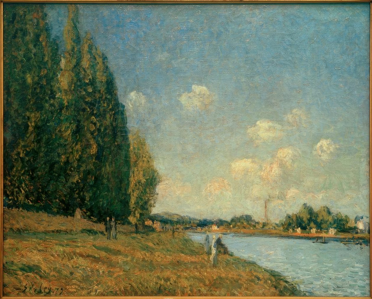 Sekwana w Billancourt autorstwa Alfred Sisley