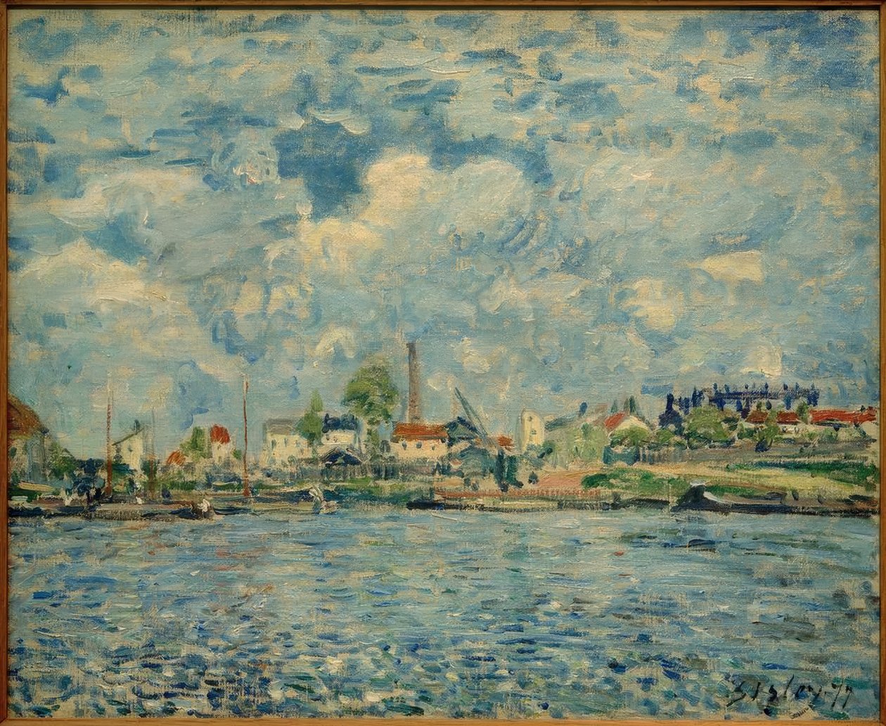 Sekwana w Point du Jour autorstwa Alfred Sisley