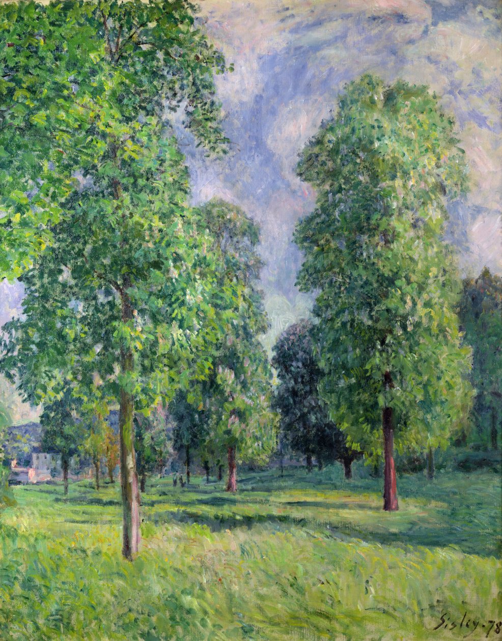 Krajobraz w Sevres, 1878 autorstwa Alfred Sisley