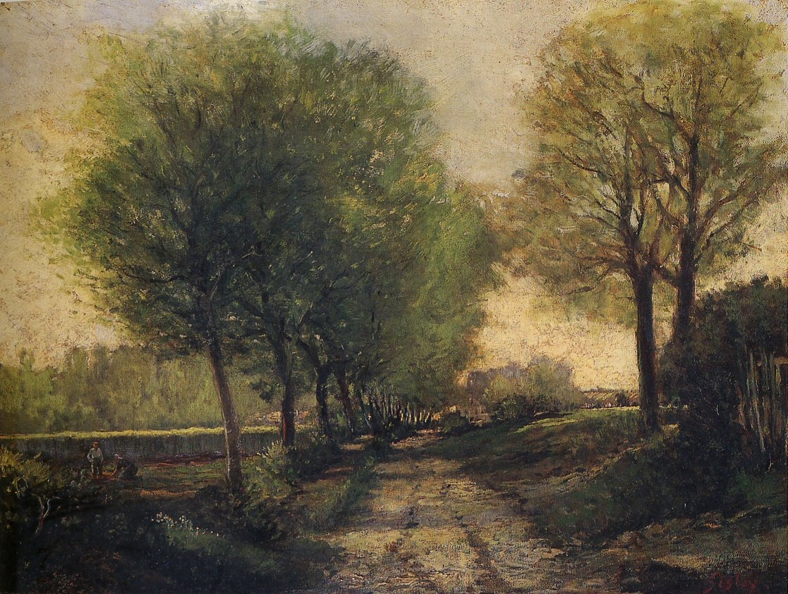 Pas w pobliżu Małego Miasta autorstwa Alfred Sisley