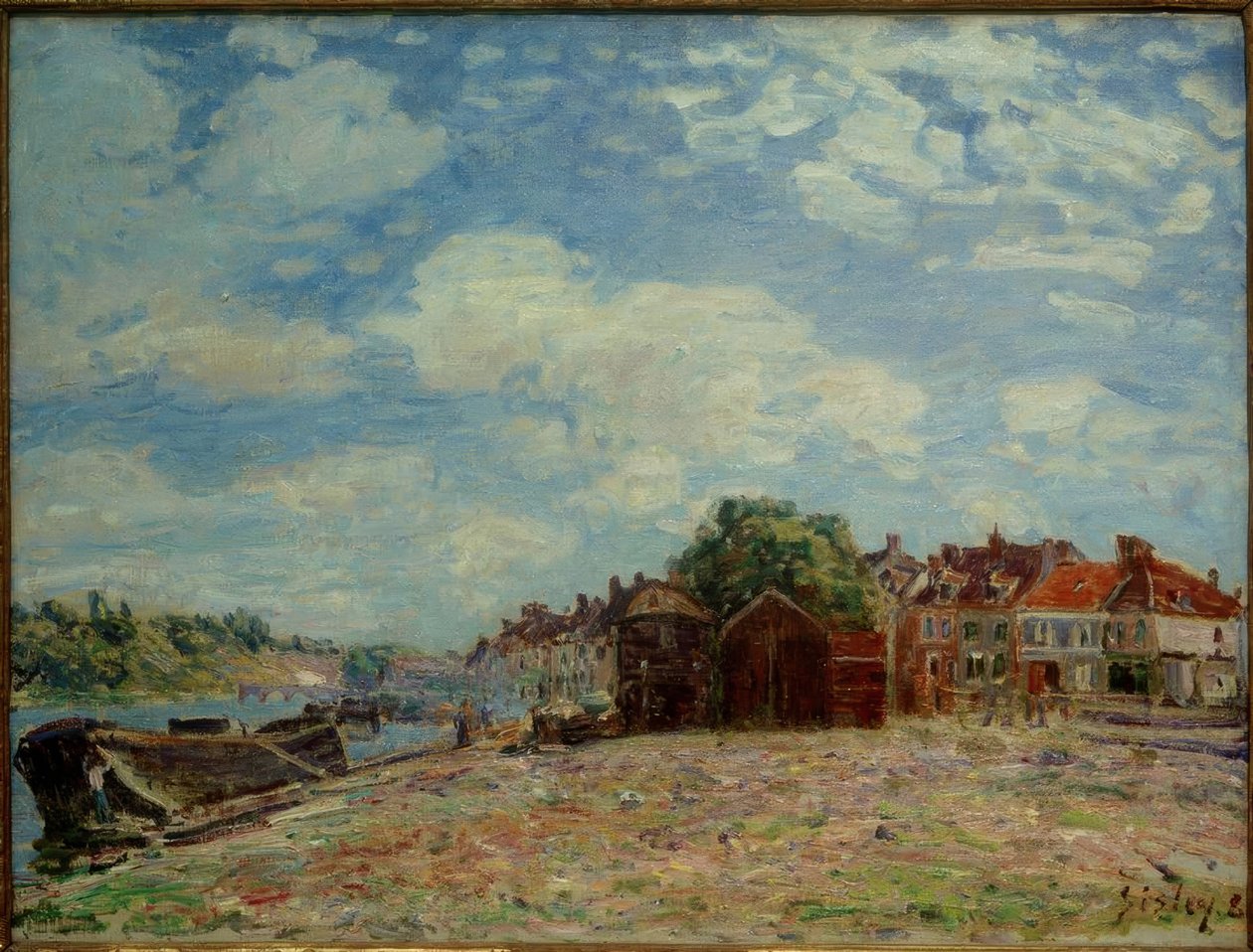 Loing w Saint-Mammès autorstwa Alfred Sisley