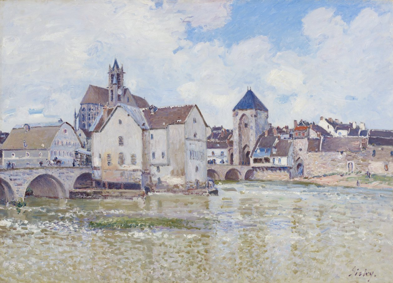 Most Moret, 1888 autorstwa Alfred Sisley