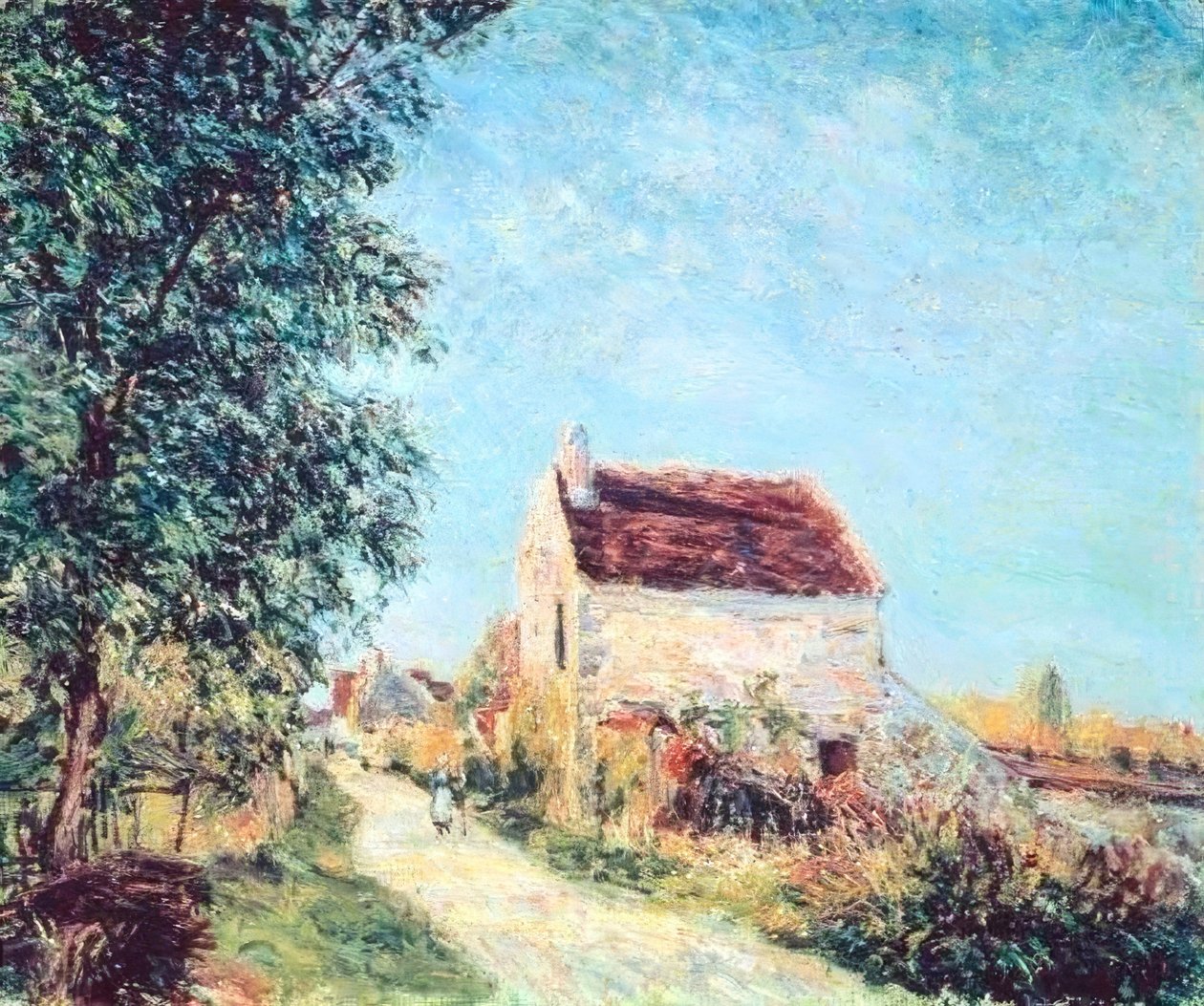 Wioska Sablons autorstwa Alfred Sisley