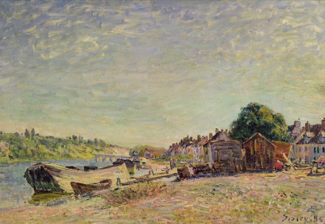 Lasy lwowskie w Saint-Mammes, 1885 r. autorstwa Alfred Sisley