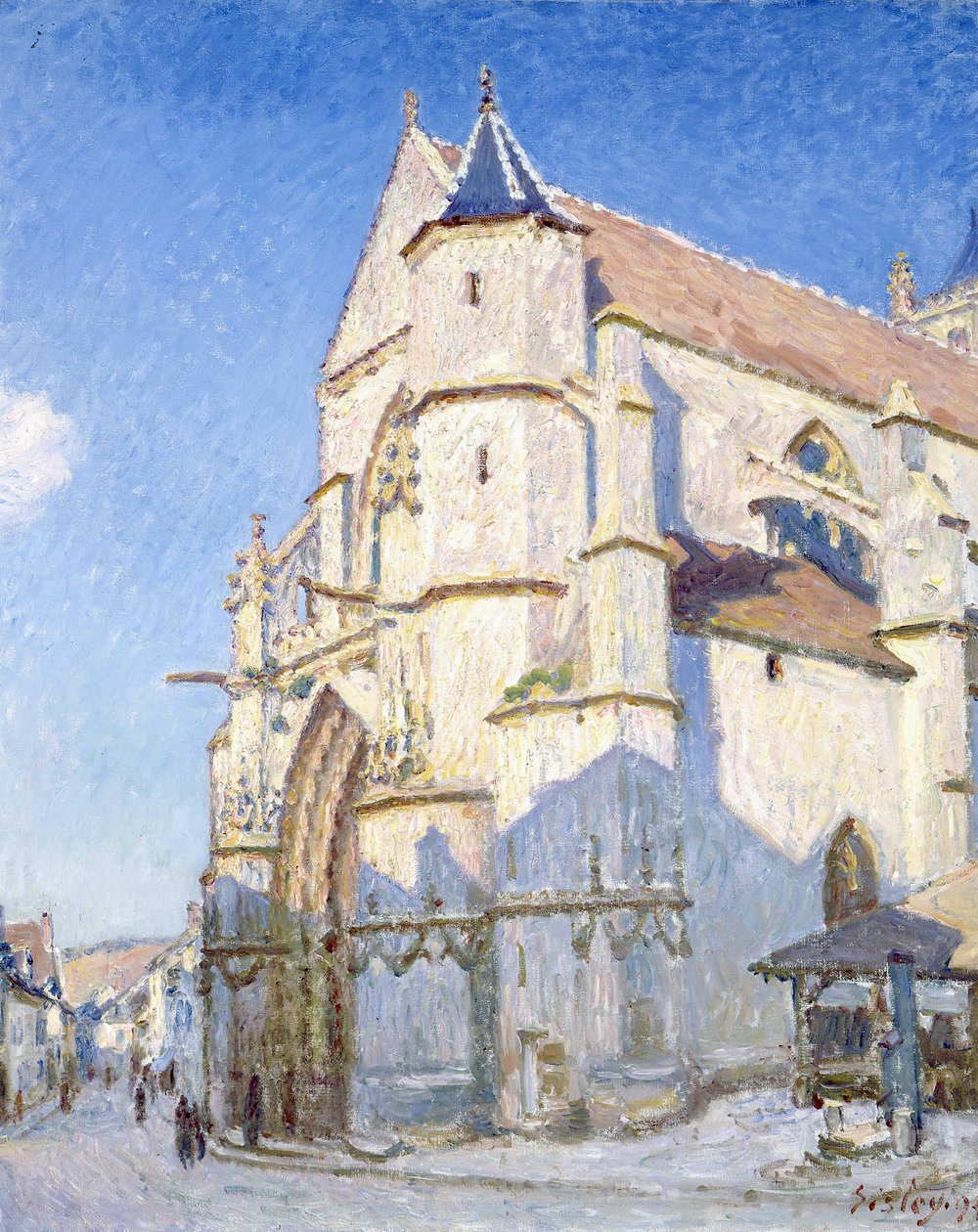 Léglise w Moret autorstwa Alfred Sisley