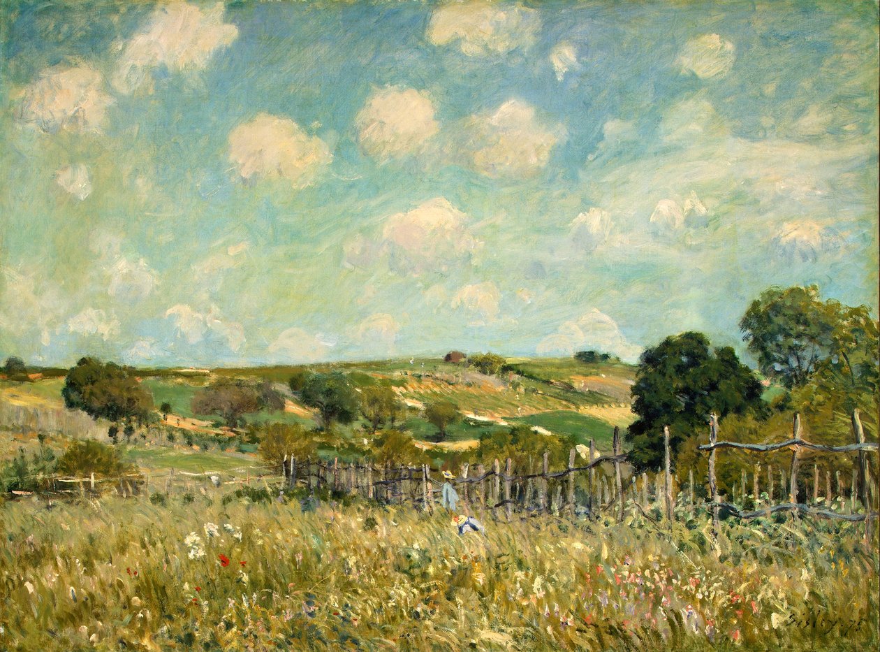 Łąka autorstwa Alfred Sisley