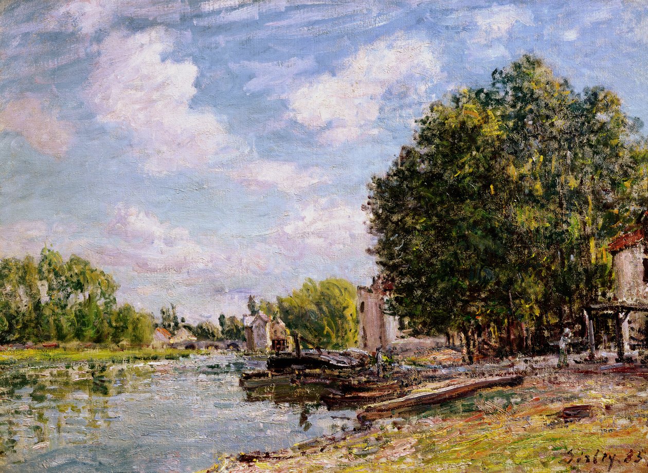 Moret-sur-Loing, 1885 autorstwa Alfred Sisley