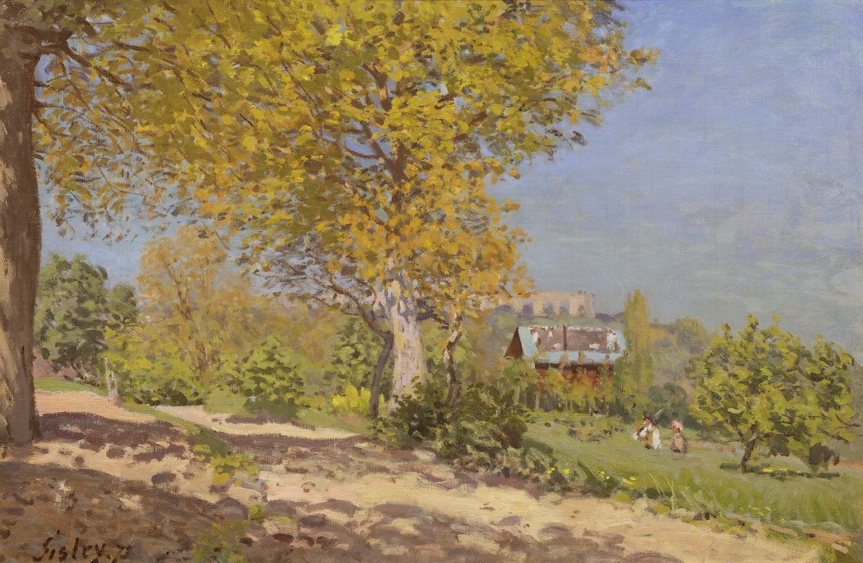 W pobliżu Louveciennes, 1872 r. autorstwa Alfred Sisley