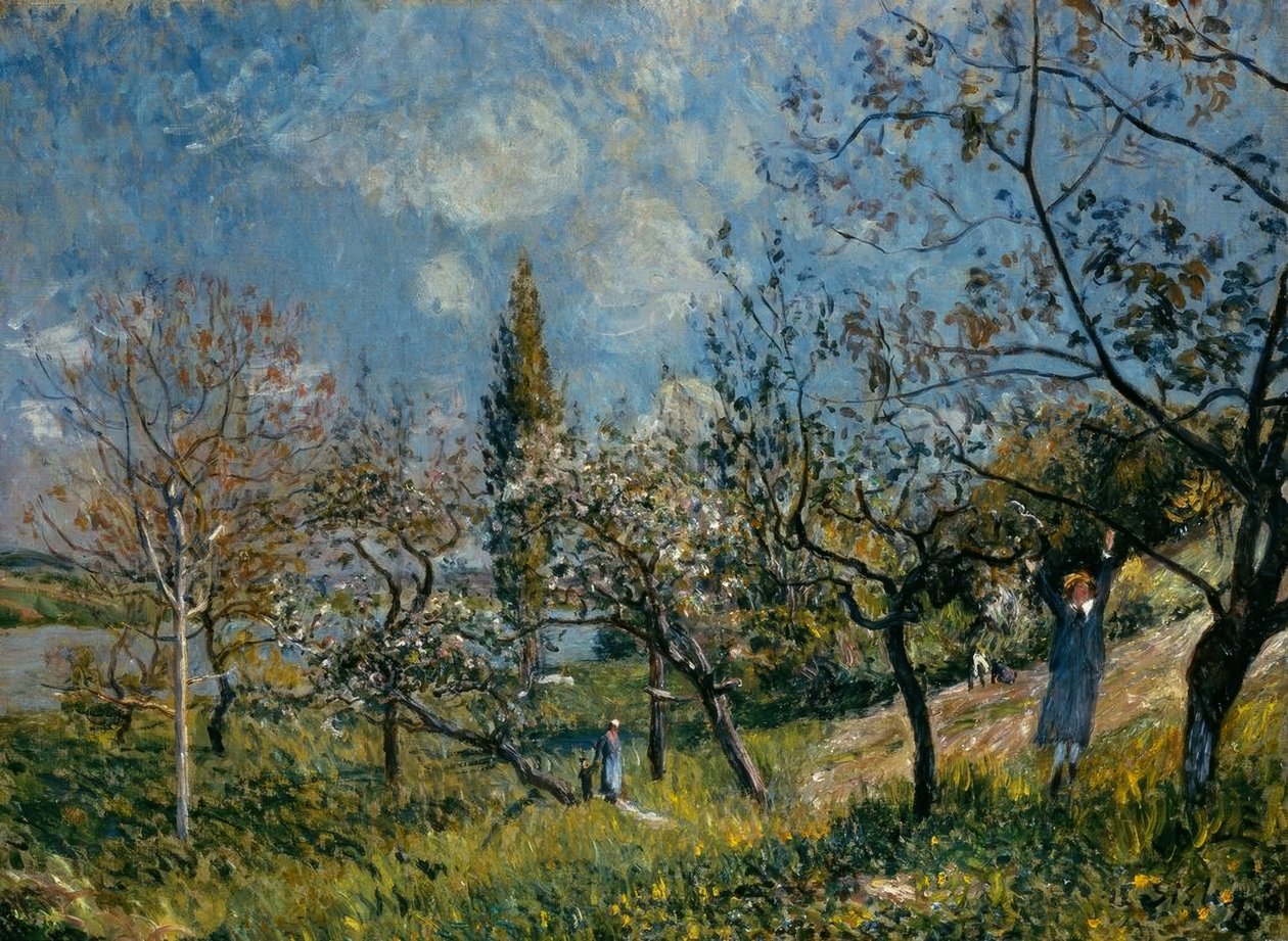 Sad na wiosnę autorstwa Alfred Sisley