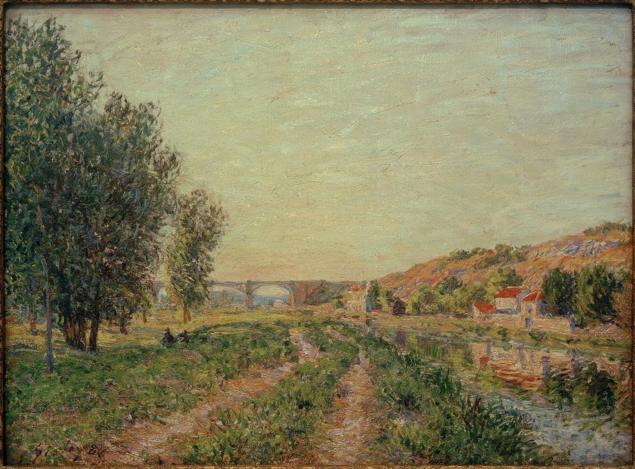 Krajobraz w pobliżu Moret autorstwa Alfred Sisley