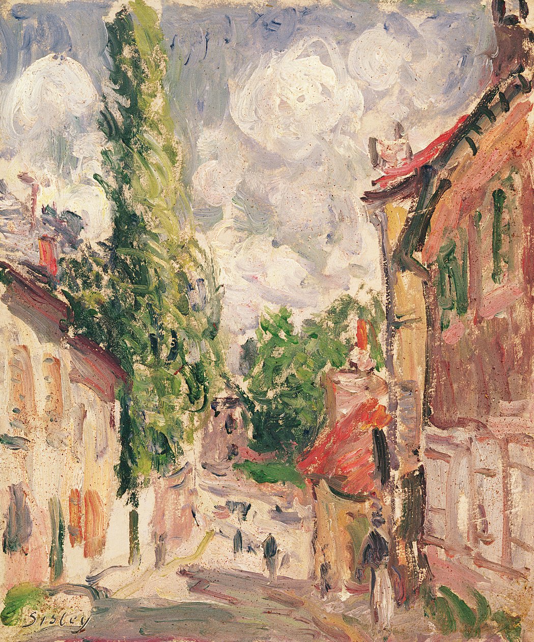 Droga we wsi autorstwa Alfred Sisley
