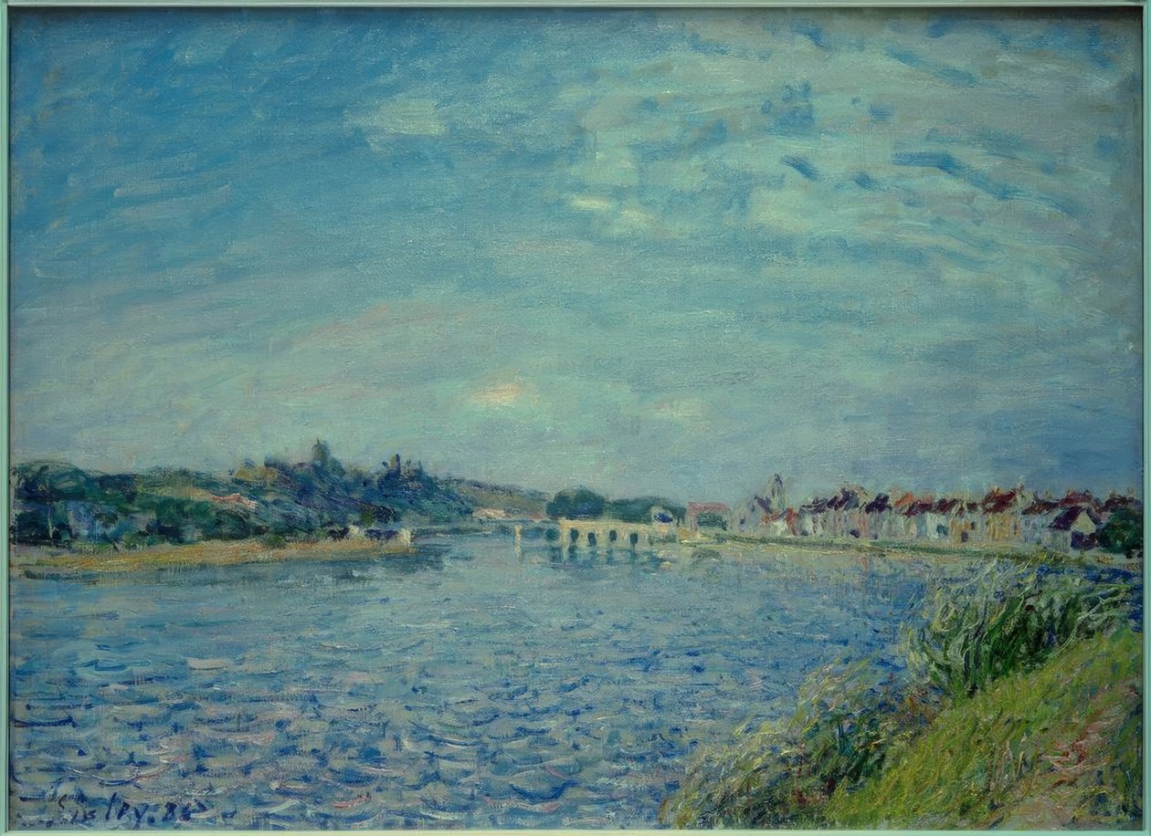 Saint-Mammès nad Loing autorstwa Alfred Sisley