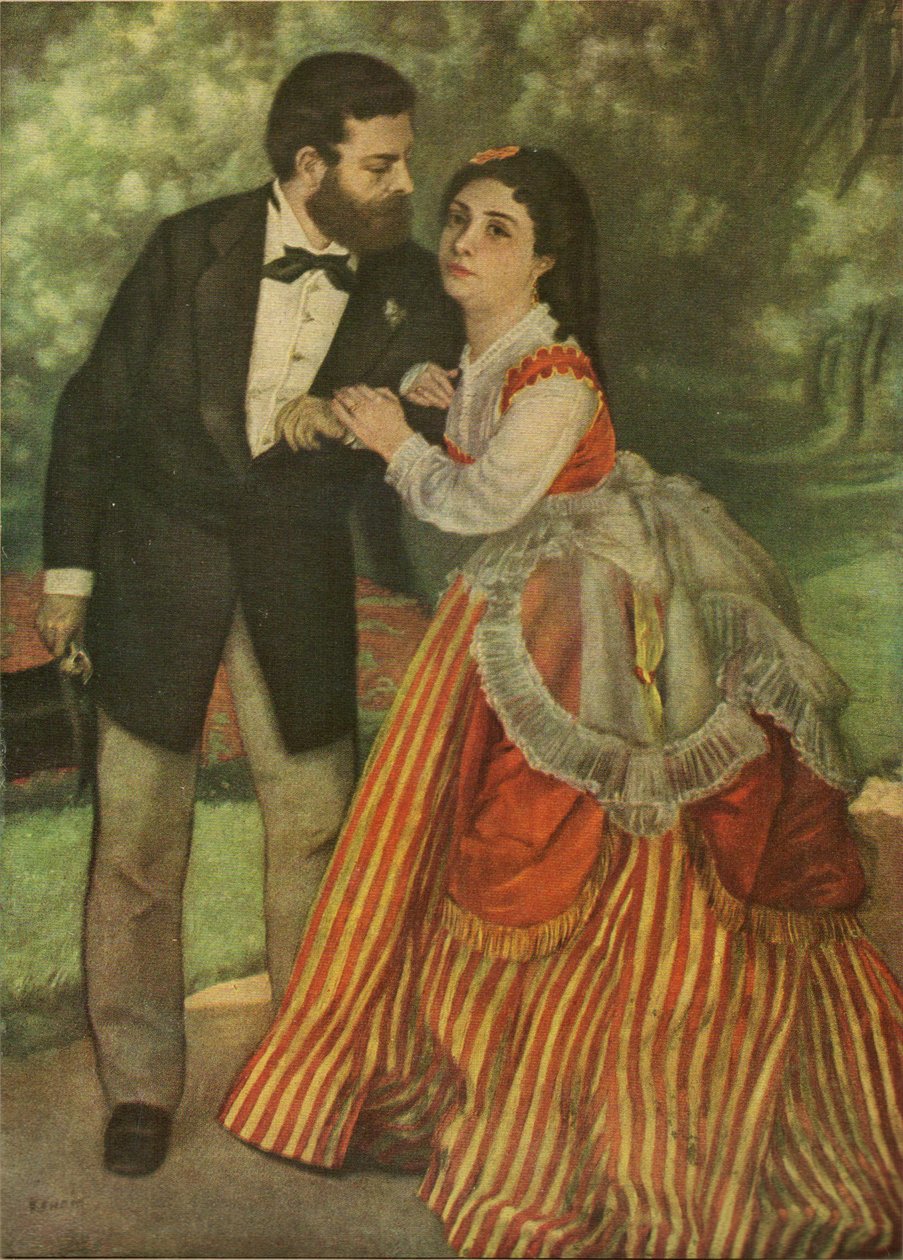 Sisley i Madame-by Renoir autorstwa Alfred Sisley