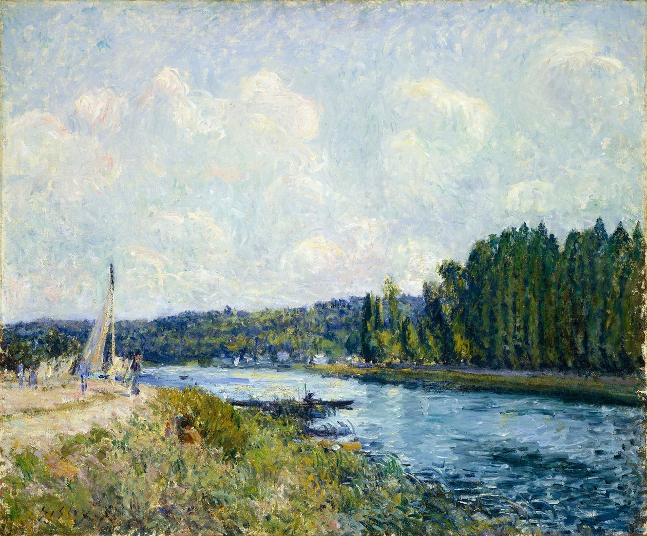 Brzegi Oise autorstwa Alfred Sisley
