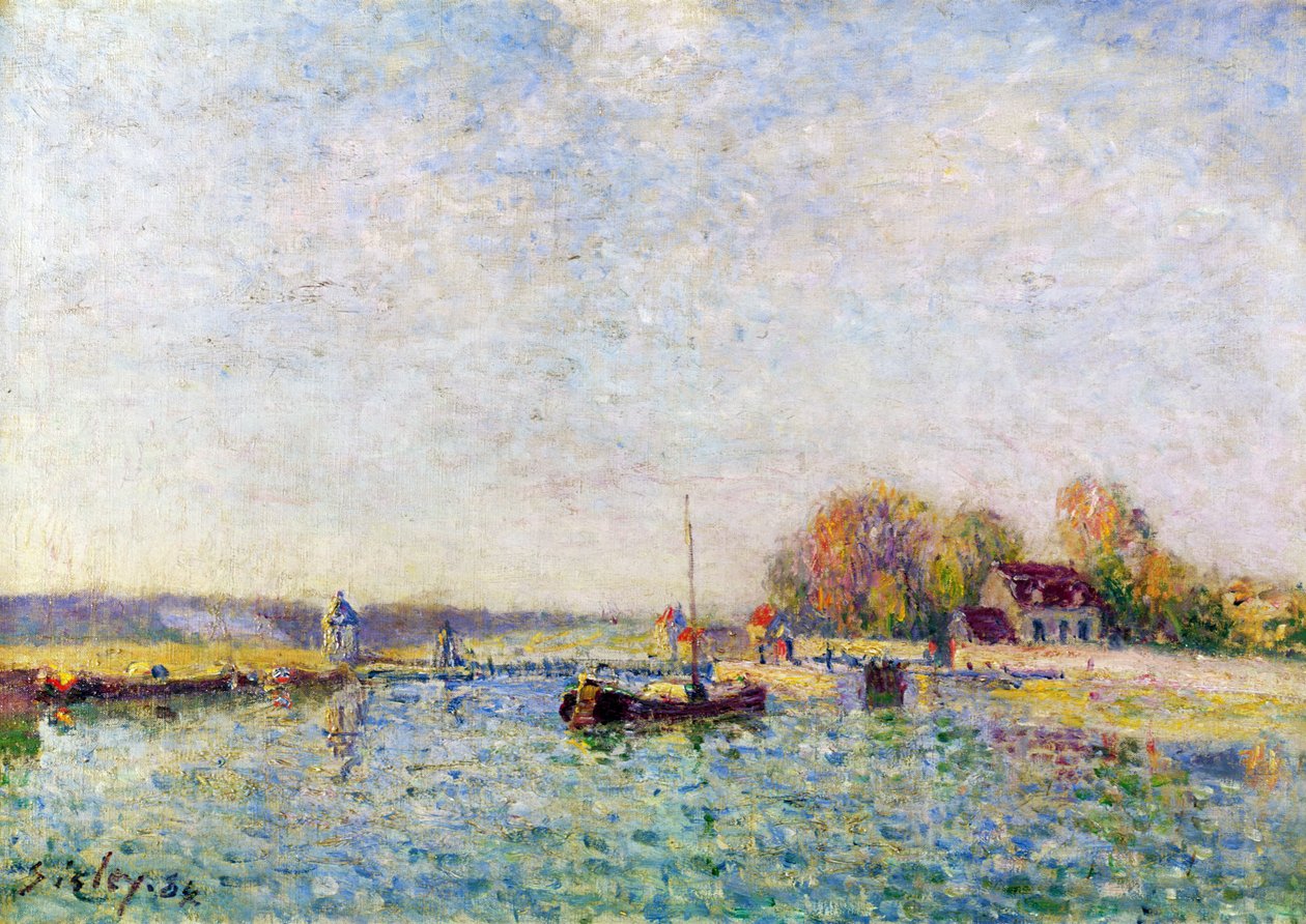 Kanał, 1884 autorstwa Alfred Sisley