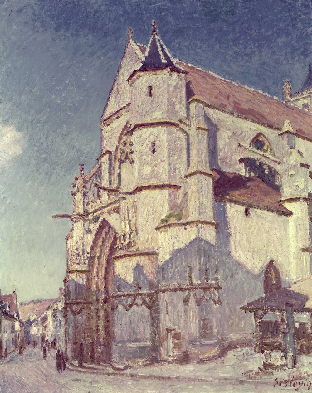 Kościół w Moret, 1894 autorstwa Alfred Sisley