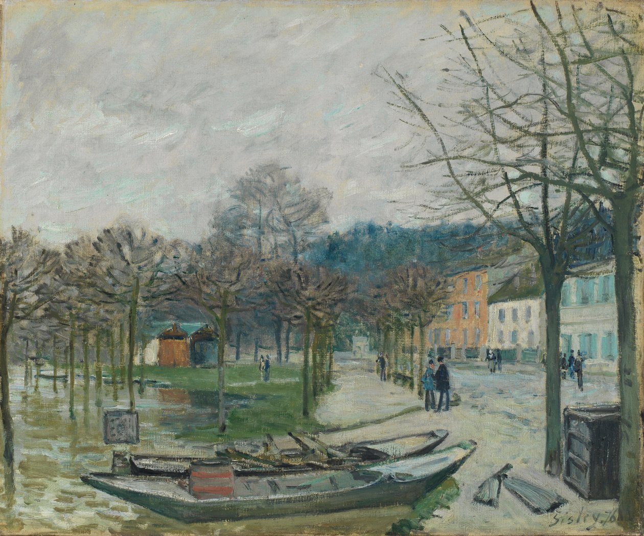 Powódź w Port-Marly, 1876 r. autorstwa Alfred Sisley