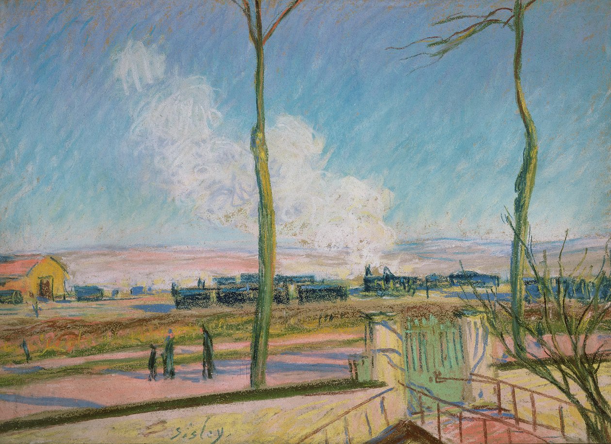 Stacja Towarowa autorstwa Alfred Sisley