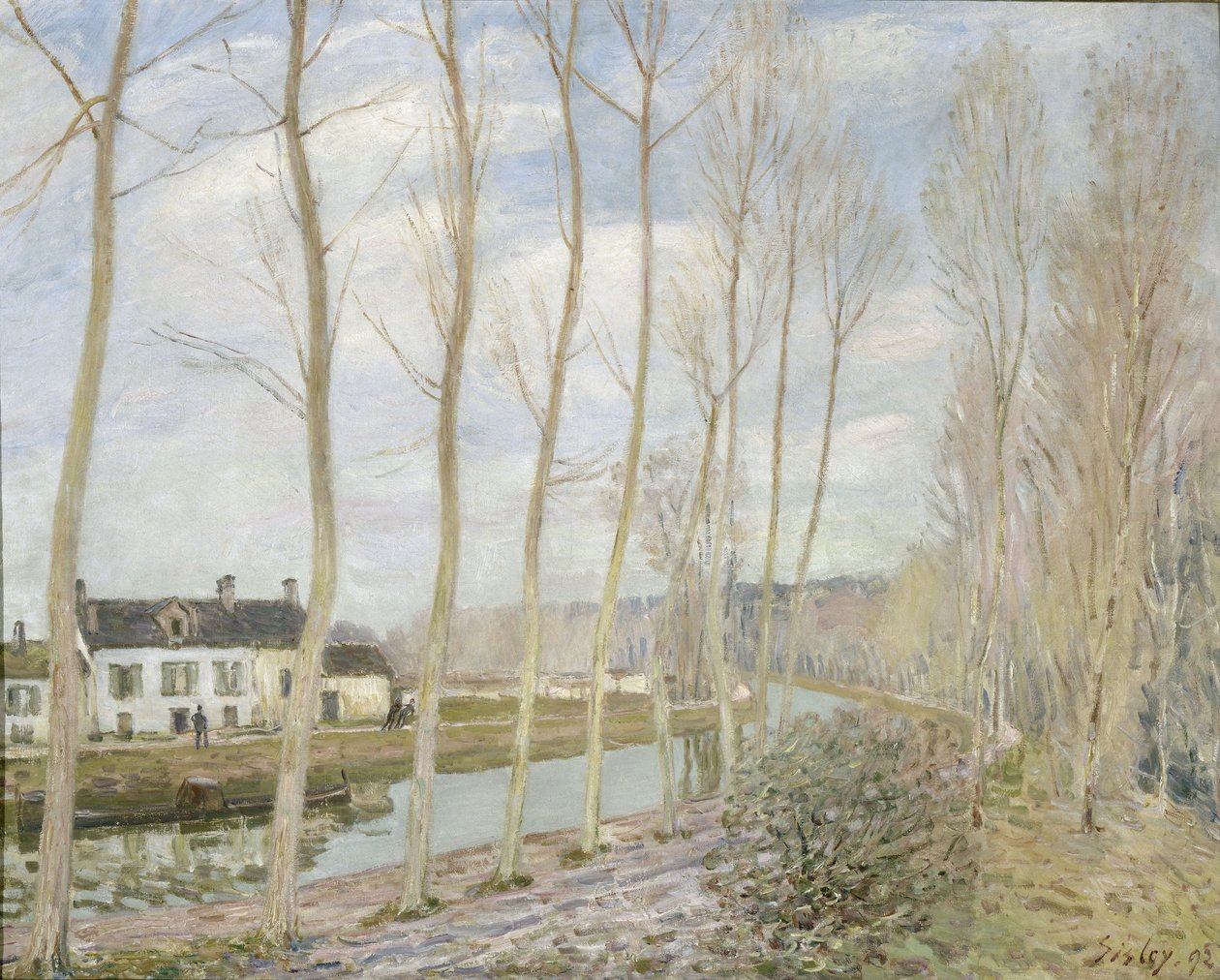 Kanał Loings autorstwa Alfred Sisley