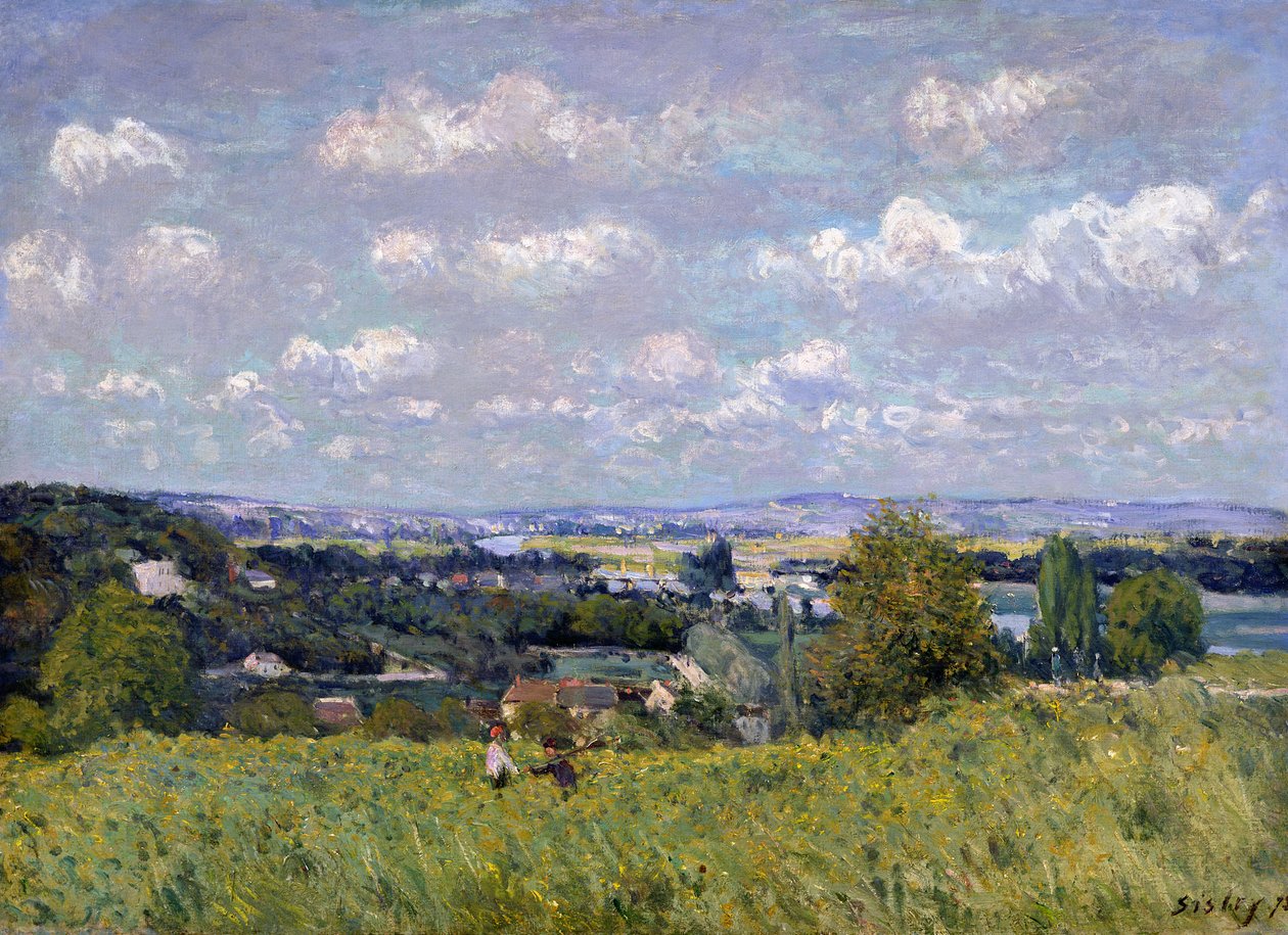 Dolina Sekwany w Saint-Cloud, 1875 r. autorstwa Alfred Sisley