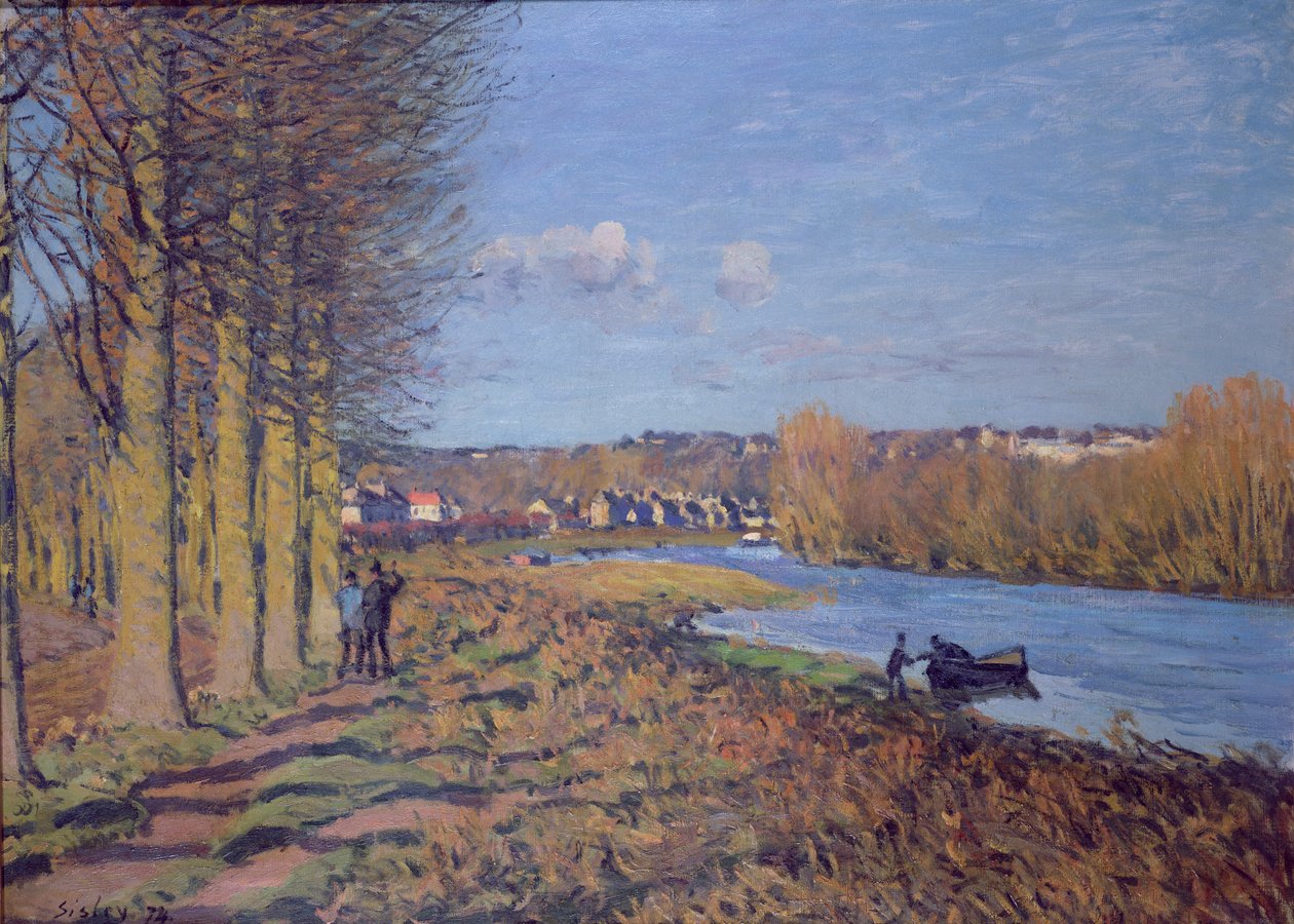 Zimowy poranek, 1874 autorstwa Alfred Sisley