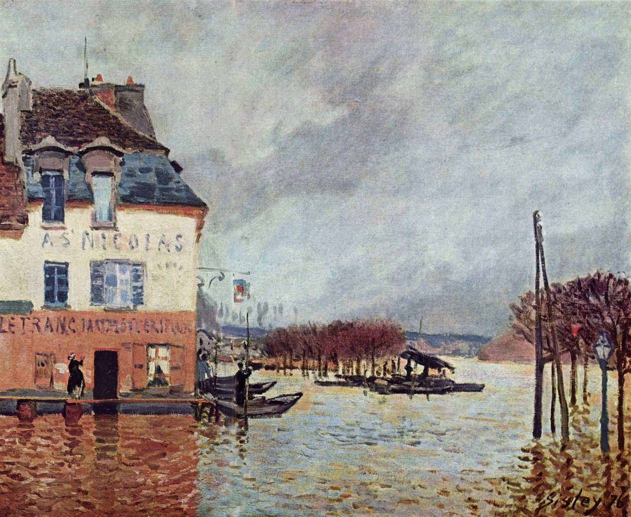 Powódź w Port Marly autorstwa Alfred Sisley