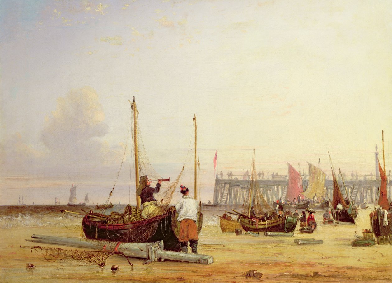 Molo w Yarmouth, Wyspa Wight autorstwa Alfred Stannard