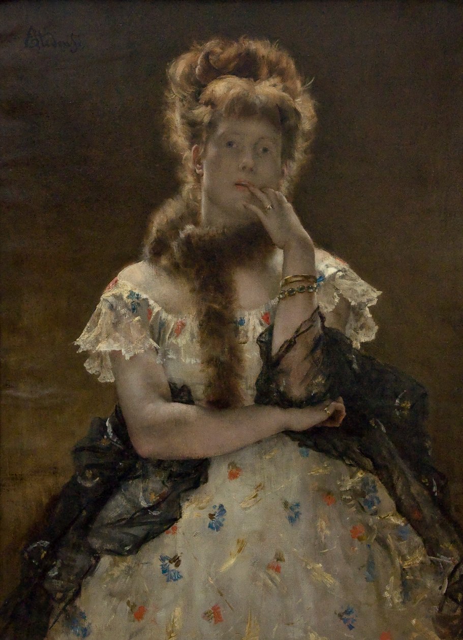 Paryski Sfinks autorstwa Alfred Emile Stevens