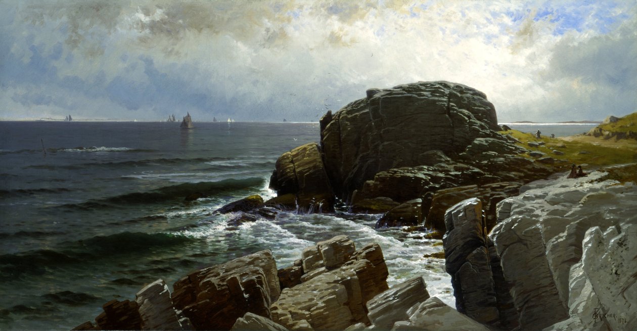 Castle Rock, Marblehead autorstwa Alfred Thompson Bricher