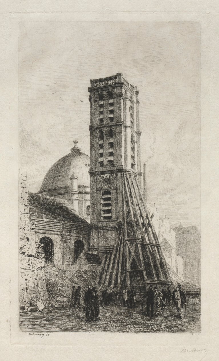 Kościół św. autorstwa Alfred Alexandre Delauney