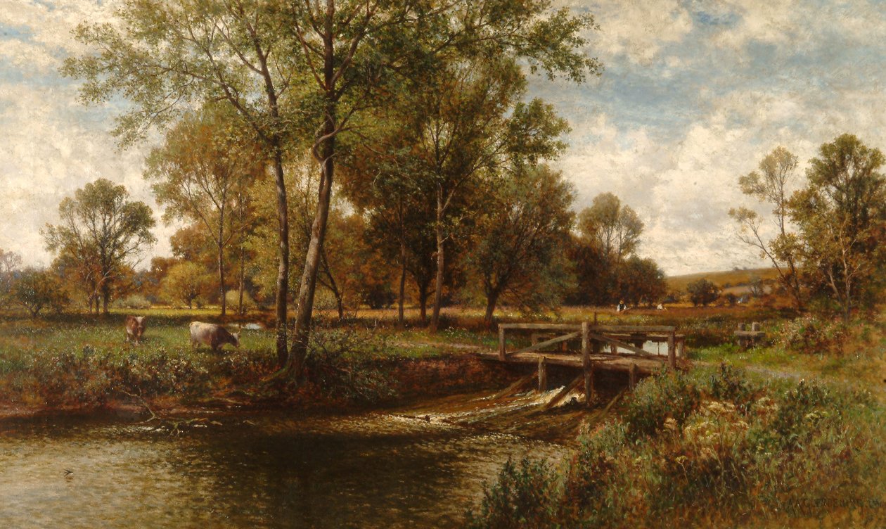 Na łąkach, Youngsbury, 1900 autorstwa Alfred Augustus Glendening
