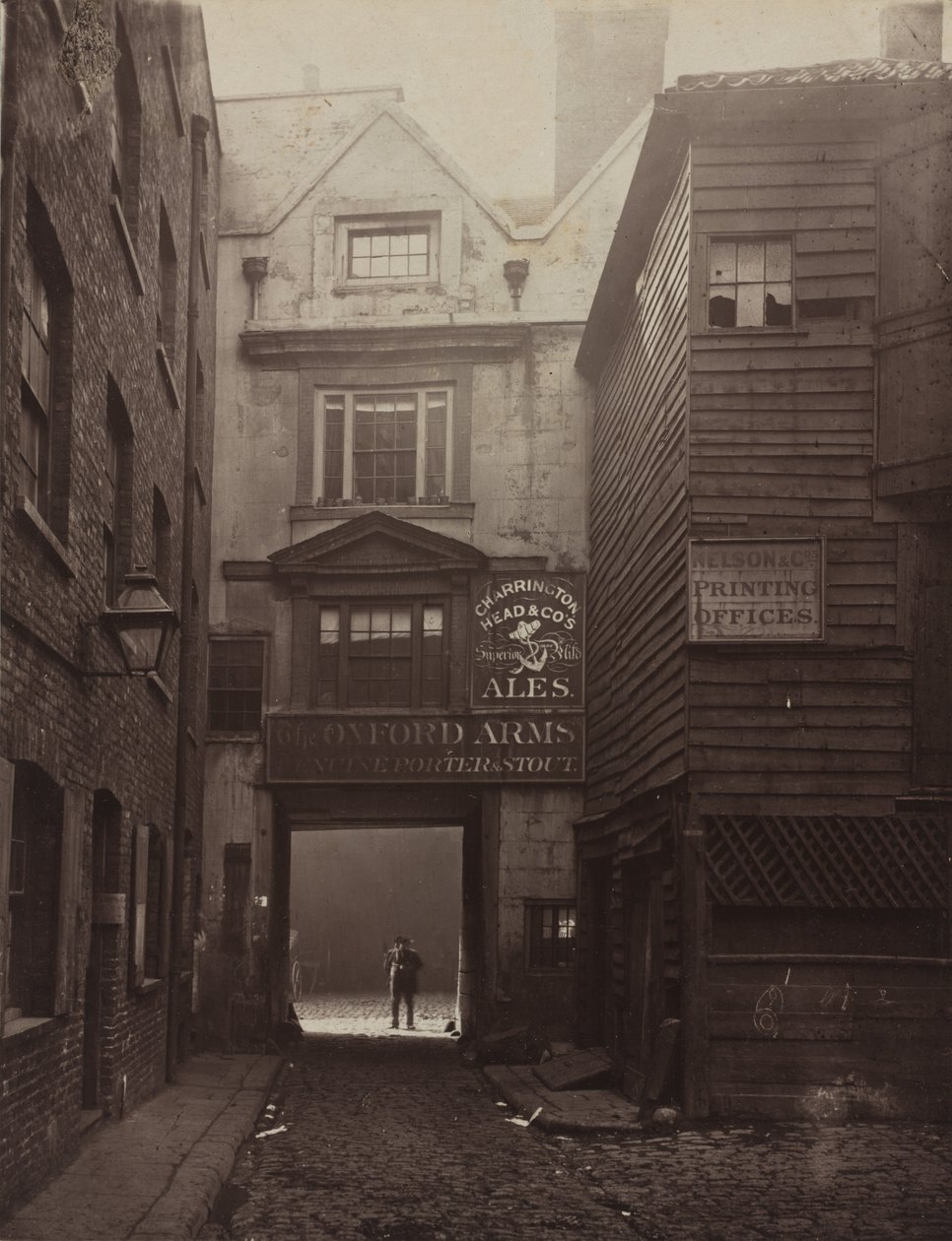 Oxford Arms, Warwick Lane, 1875 r autorstwa Alfred Bool
