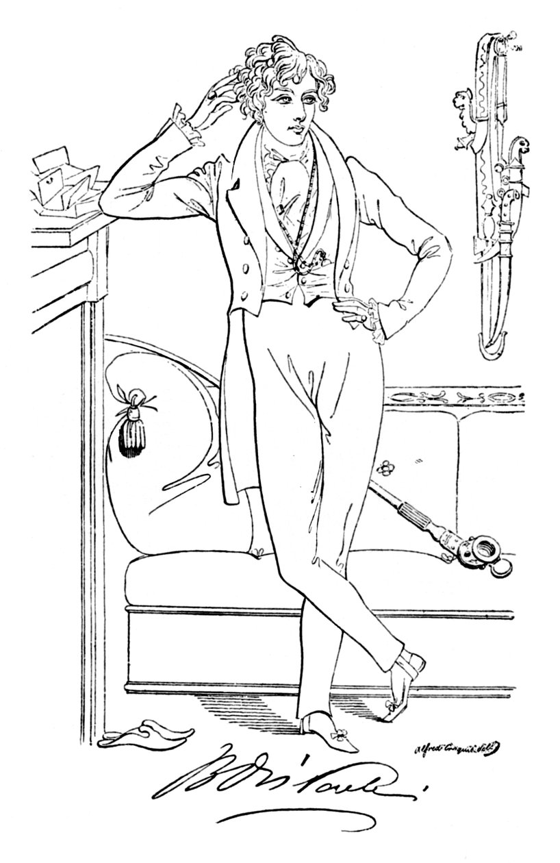 Benjamin Disraeli, c1835, 1904 autorstwa Alfred Crowquill