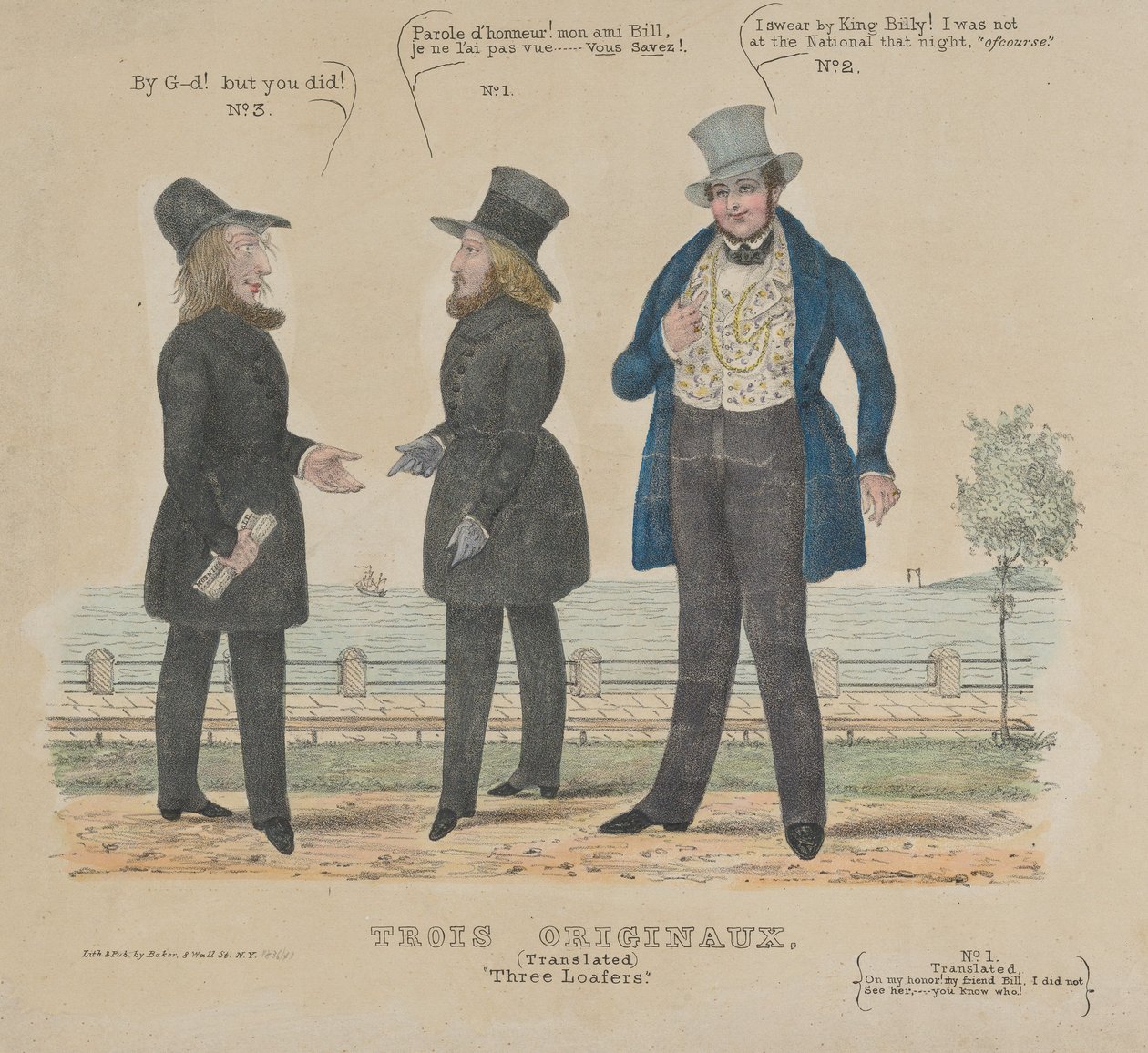 Trzy mokasyny Trzy oryginały, 1836-41. autorstwa Alfred E. Baker