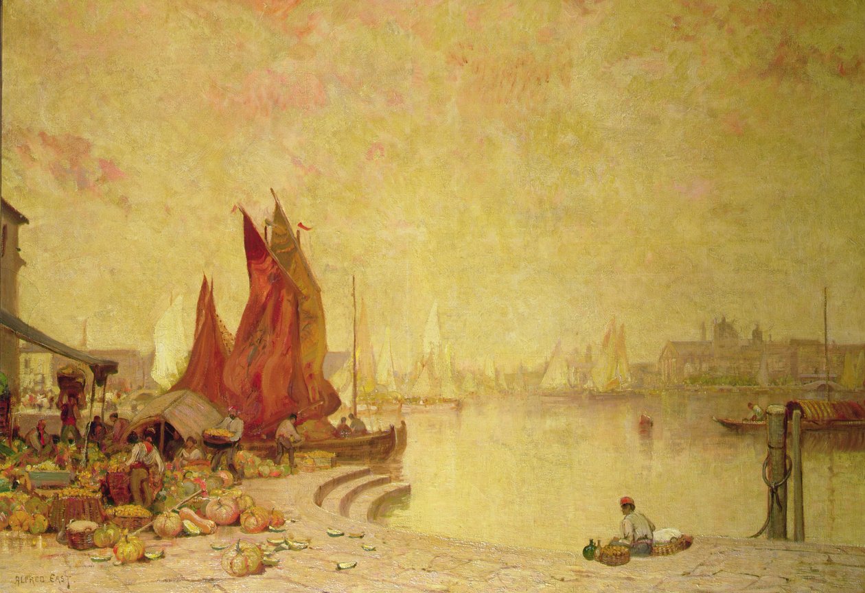 Nabrzeże Weneckie autorstwa Alfred East