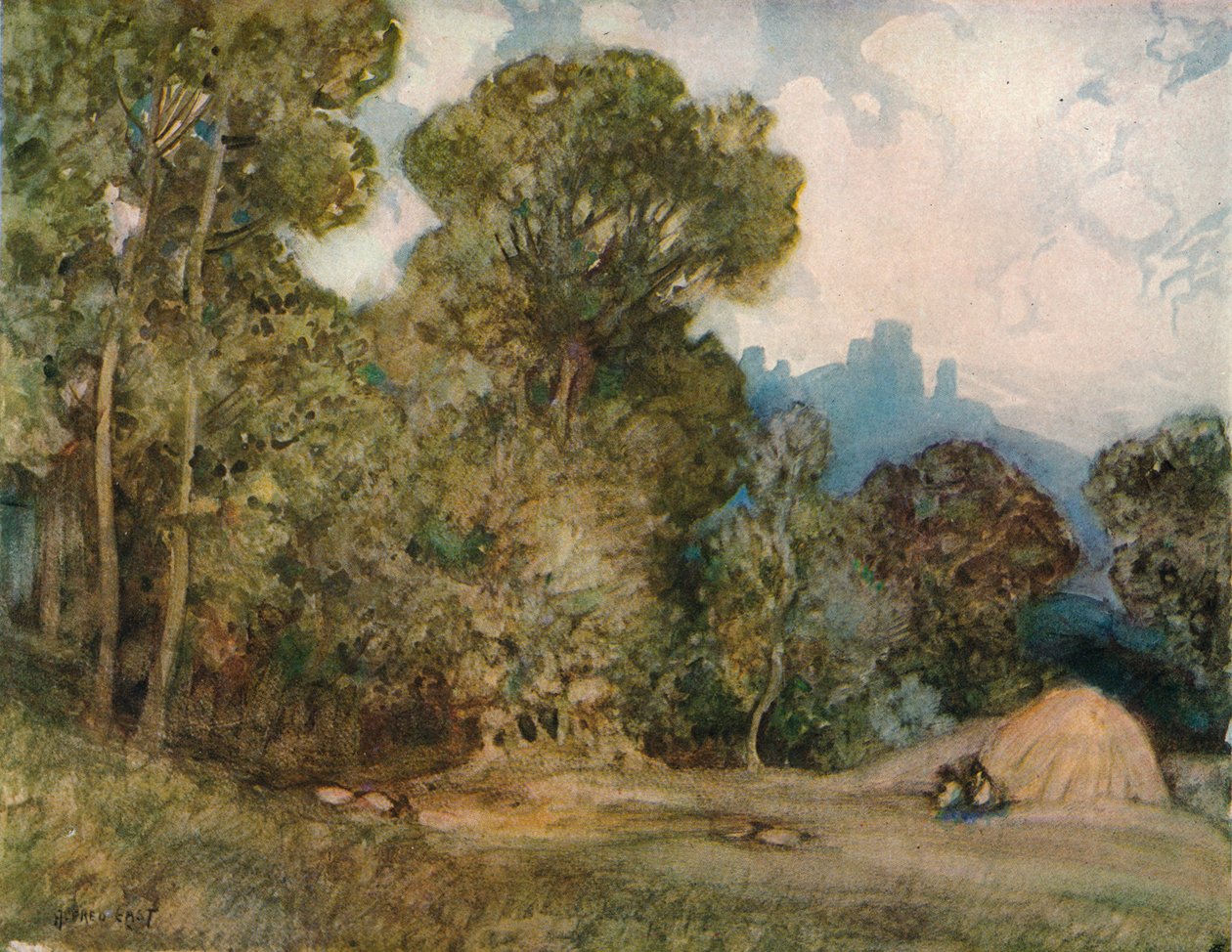 Chateau Gaillard, ok. 1864-1906, 1906 r. autorstwa Alfred East