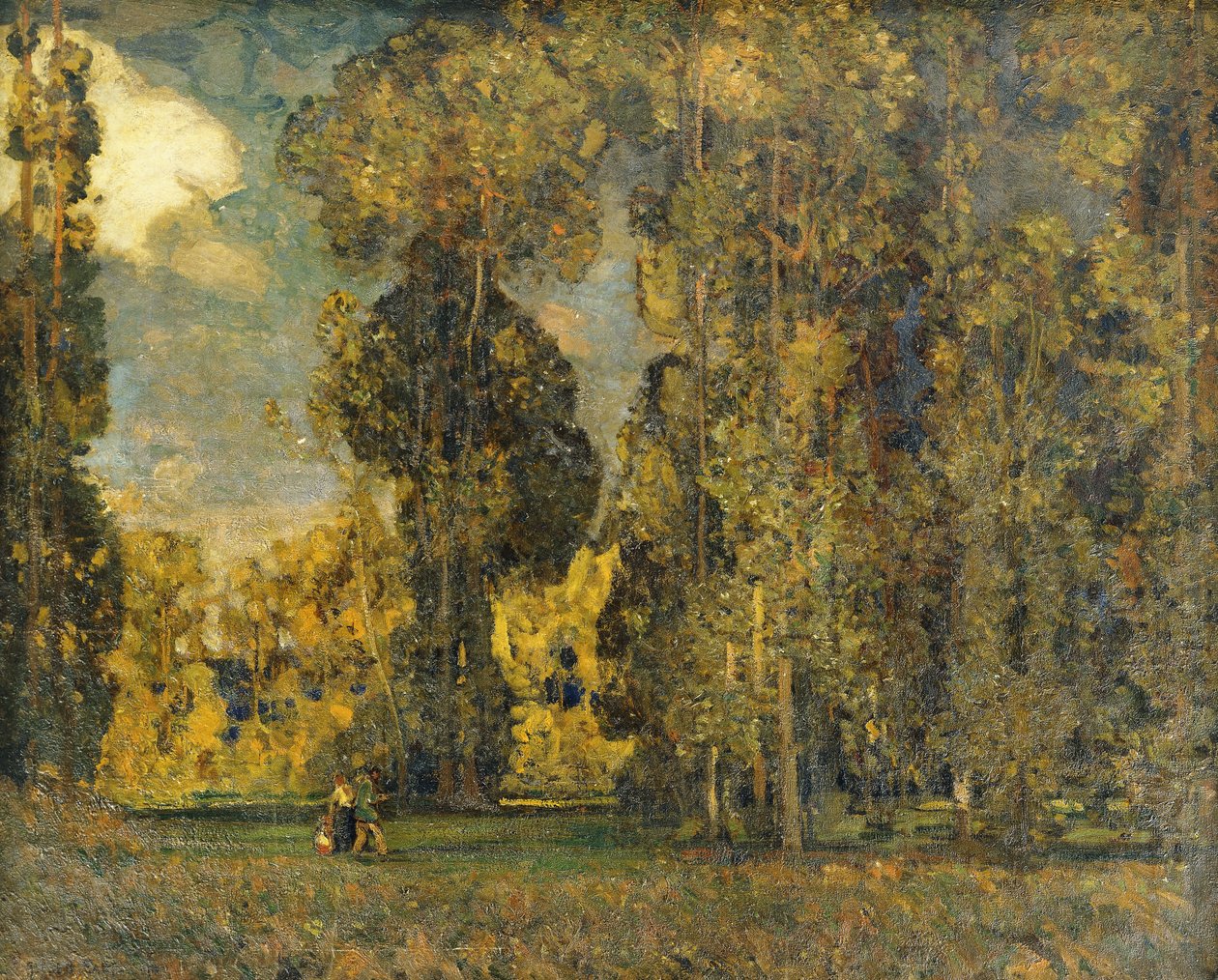 Wrześniowy krajobraz, autorstwa Alfred East