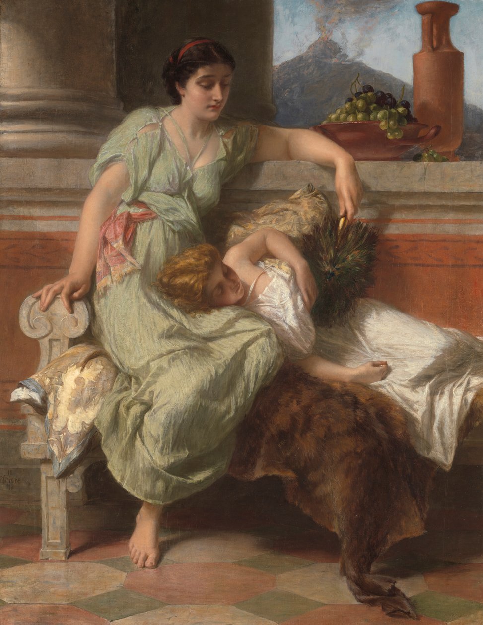 Pompeje, 79 rne autorstwa Alfred Elmore