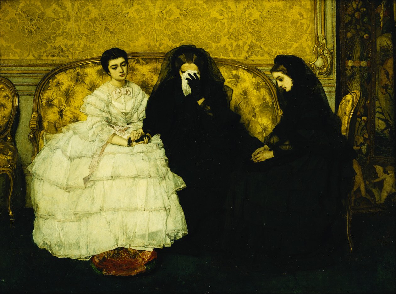 Pocieszenie, 1857 autorstwa Alfred Emile Stevens