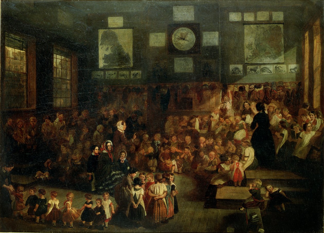 Szkoła Ann Street, Birmingham, 1855 autorstwa Alfred H. Green