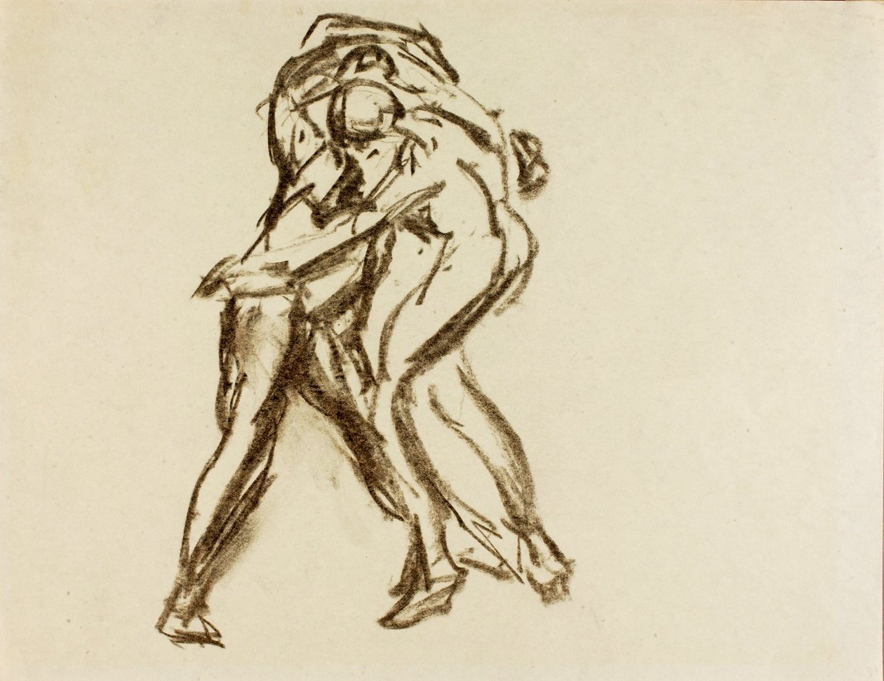 Dwie postacie w akcji autorstwa Alfred H. Maurer