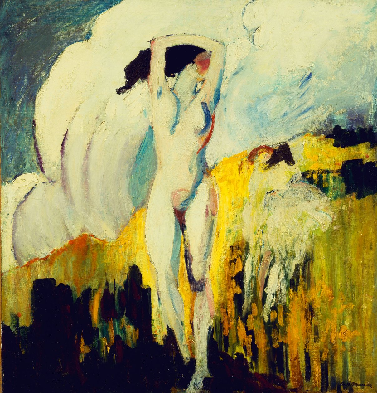 Nago na polach, autorstwa Alfred Henry Maurer