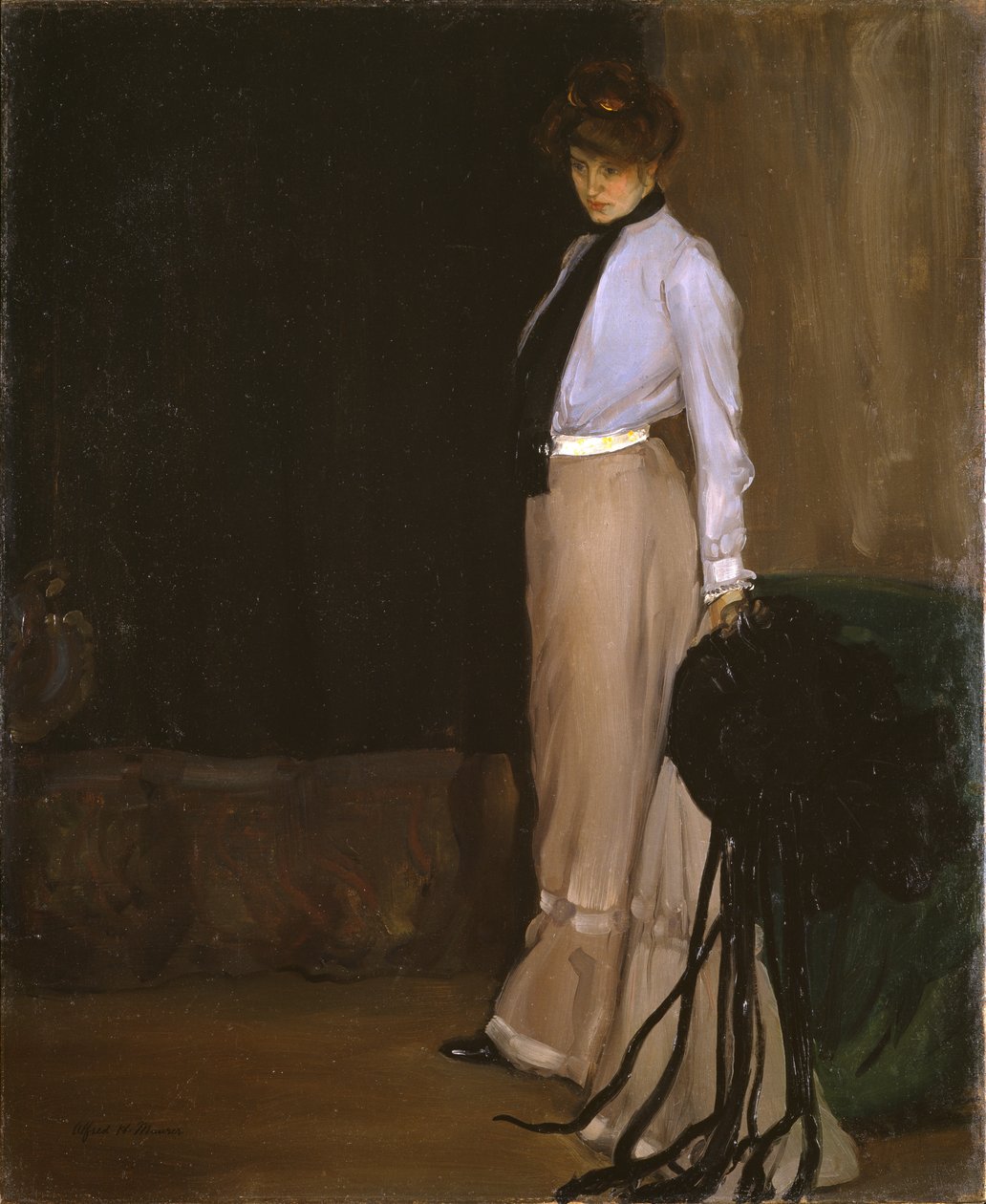 Modelka, ok. 1902 (olej na płótnie) autorstwa Alfred Henry Maurer