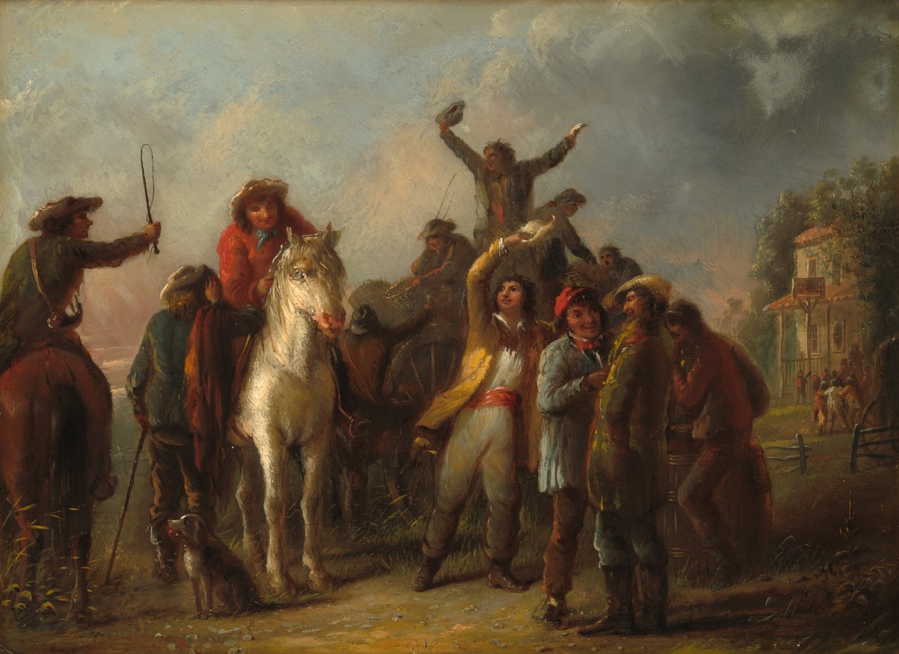 Miejsce wyborów, Catonsville, hrabstwo Baltimore autorstwa Alfred Jacob Miller