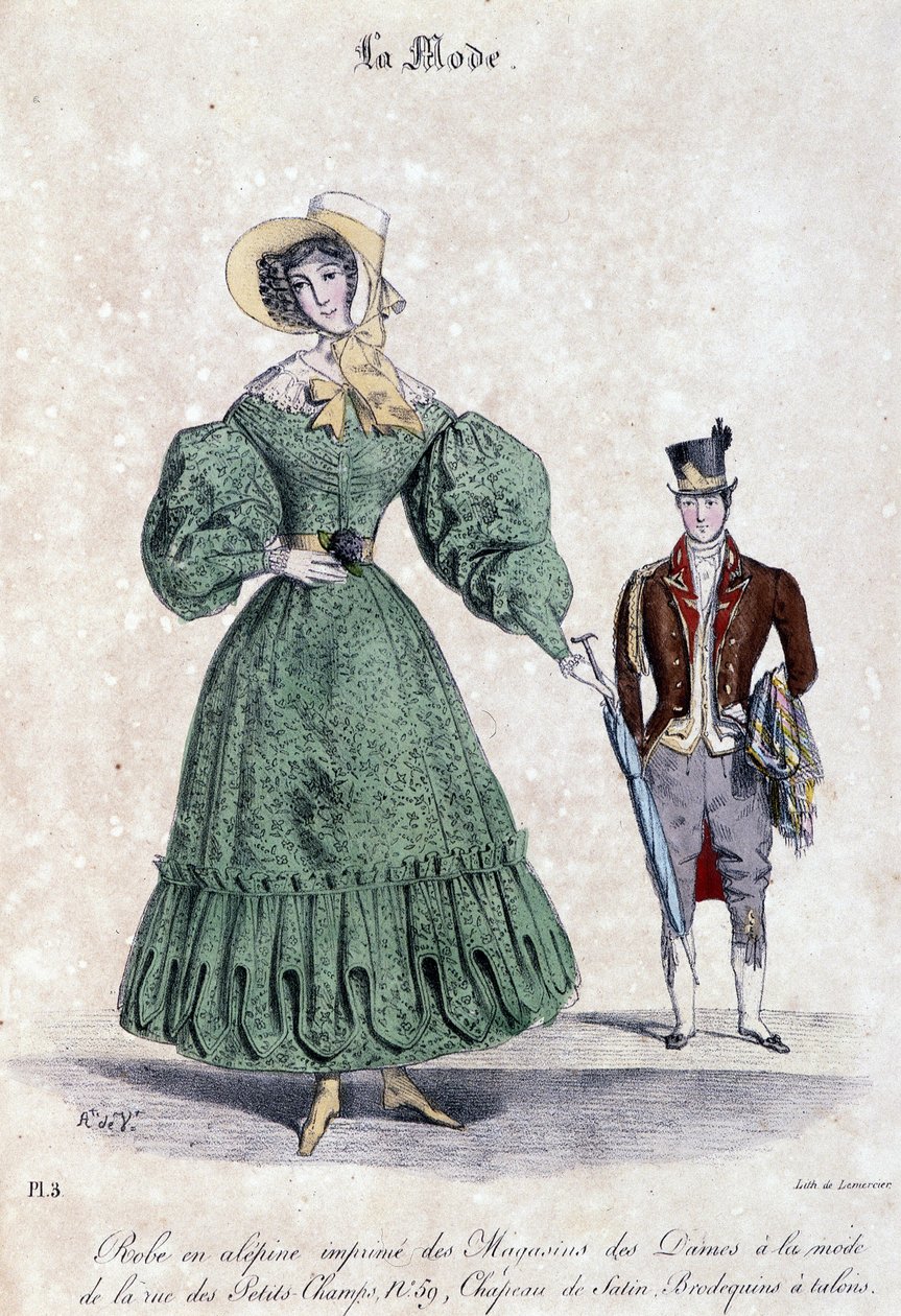 Moda kobieca i męska autorstwa Alfred Leon Lemercier