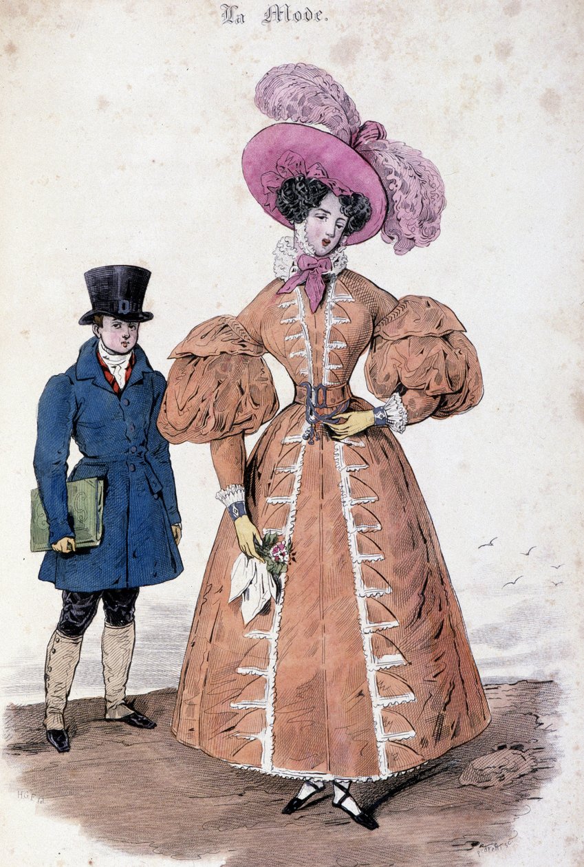 Moda męska i kobieca autorstwa Alfred Leon Lemercier
