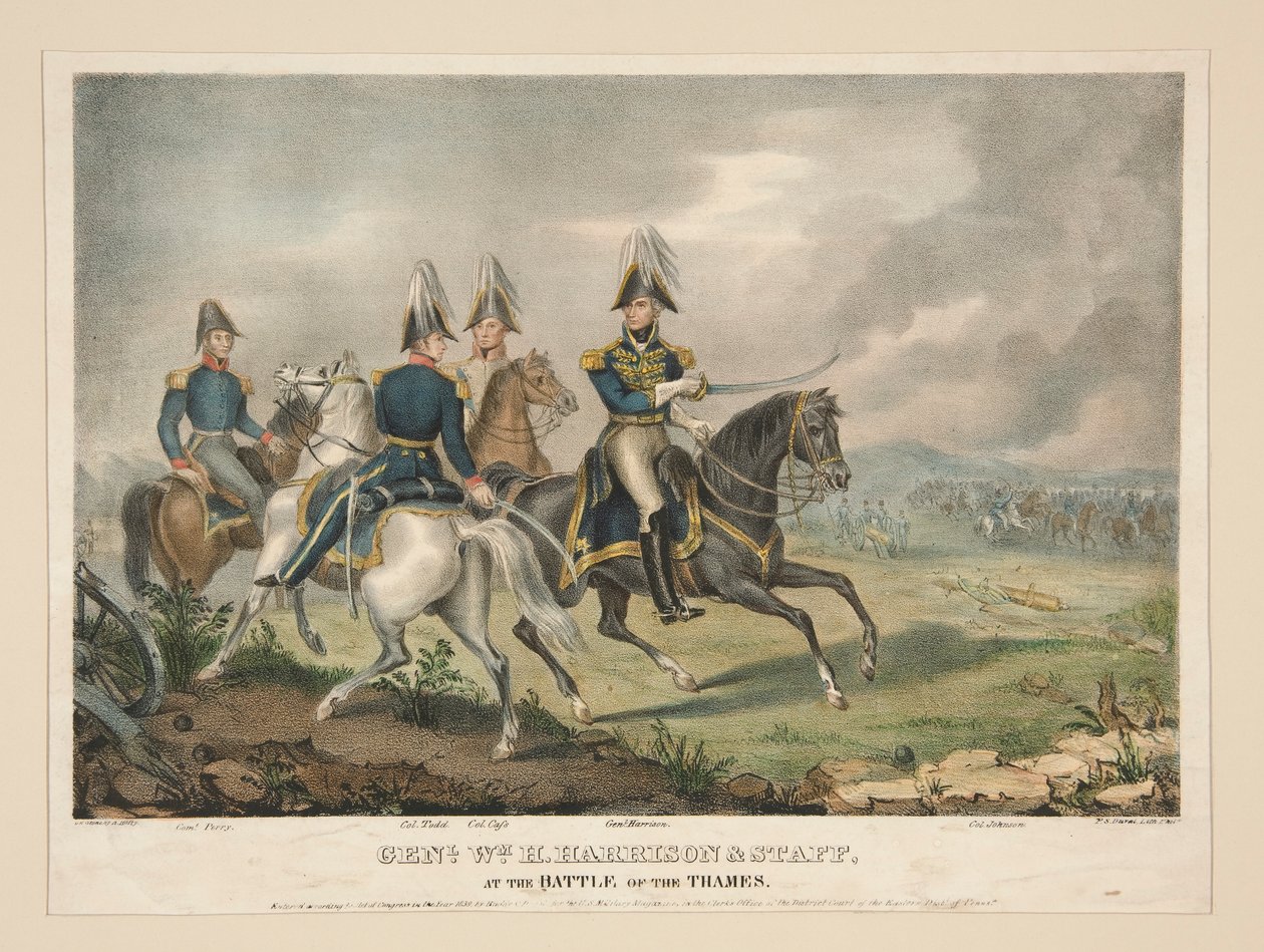 Gen. Wm. H. Harrison i personel autorstwa Alfred M. Hoffy